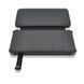 Power bank 12000 mAh Solar, Input:5V/1A(microUSB), Output:5V/2,1А(2хUSB), rubberized case, Black, BOX -YT26931 фото 1