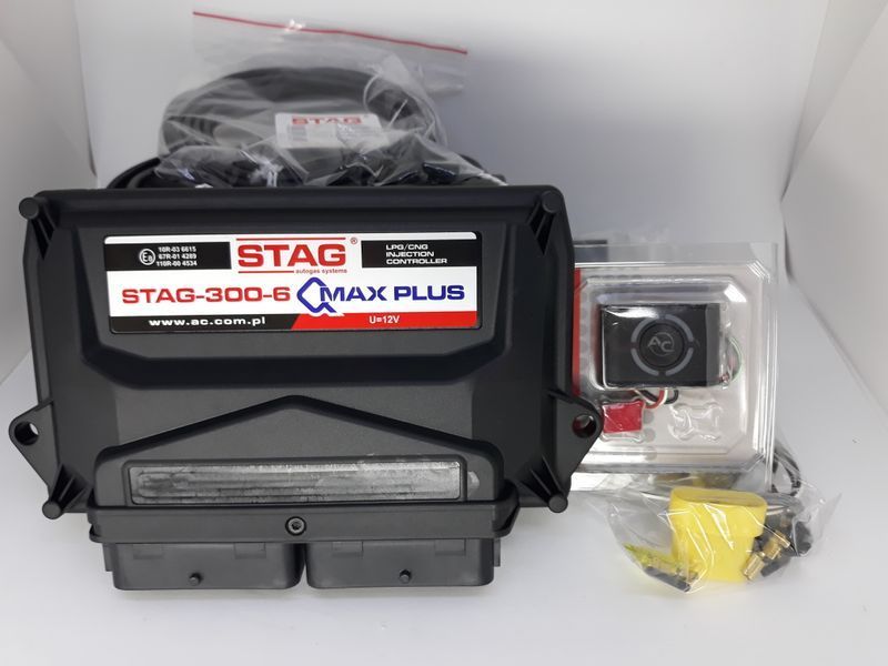 Комплект ГБО 4 Stag QMax Plus KME Gold форсунки Barracuda на 6 цилиндров баллон 42л под запаску 00542 фото