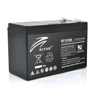 Акумуляторна батарея AGM RITAR RT1290B, Black Case, 12V 9.0Ah ( 151 х 65 х 94 (100) ) Q10 -YT8222 фото