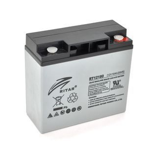 Акумуляторна батарея AGM RITAR RT12180, Gray Case, 12V 18.0Ah ( 181 х 77 х 167 ) Q4 -YT2981 фото
