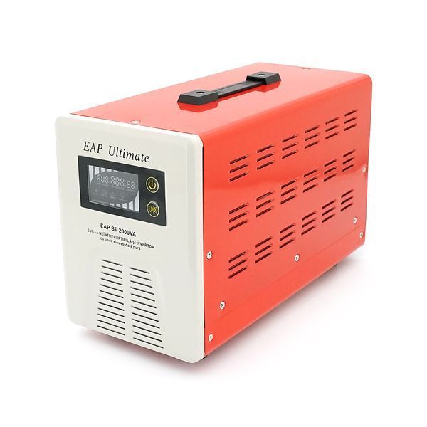 ИБП с правильной синусоидой Westech EAP ULTIMATE-2000VA/1400W 24V, однофазный, напольного монтажа, LED дисплей, DC150-270V, AC230&plusmn;8%, 2*Shuko, Q8 -YT45519 фото