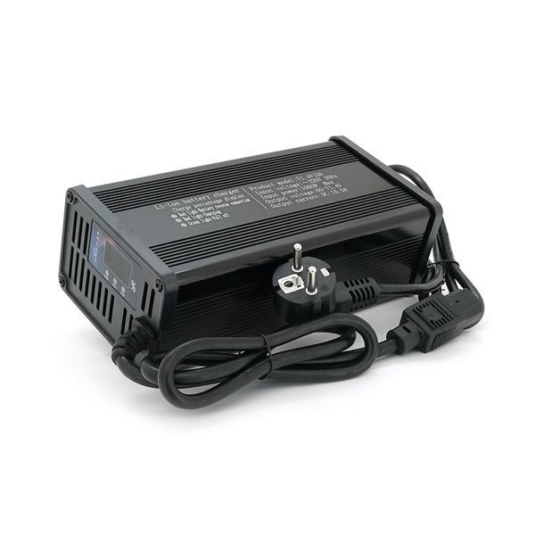 Зарядний пристрій для акумуляторів Li-ion 60V(71,4V),17S,15A, 900Вт. штекер Triangle plug (T-tipe/C13/IEC). 185x88x60mm 1.5 кг -YT37029 фото