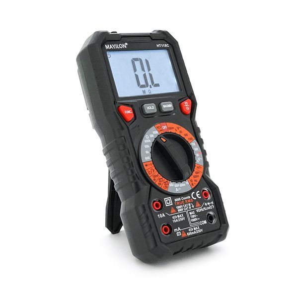 Мультиметр Mayilon HT-118C, вимірювання: V, A, R, C, F, T -YT32247 фото