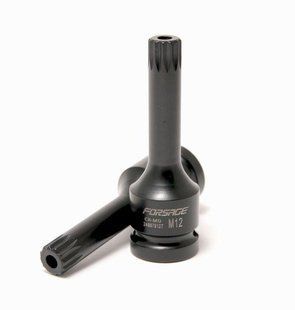 Головка 1/2" з насадкою Spline M12 з отвором ударна Forsage F-24807812T 47204 фото