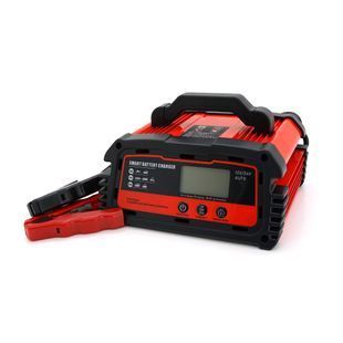 Автоматическое ЗУ для аккумулятора DEMUDA 12V/24V (WET,AGM,GEL), AC110/220V, DC14,8В/29,6В, Ток заряда 12V/20A, 24V/10A, LCD, крокодилы -YT29149 фото