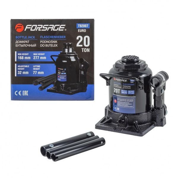 Домкрат пляшковий 20 тонн (168&ndash;277 мм) Forsage F-T92007 9613 фото