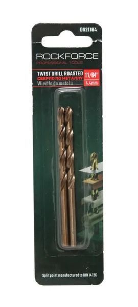 Сверло по металлу 5.2мм HSS+Co(2шт), в блистере ROCKFORCE RF-DS21364 29137 фото