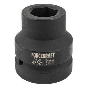 Головка ударна 21мм 1"6гр. FORCEKRAFT FK-48521 57436 фото