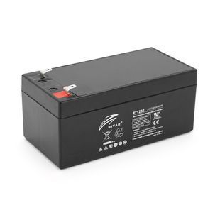 Акумуляторна батарея AGM RITAR RT1232, Gray/Black Case, 12V 3.2Ah (133 х 67х 59 (63) ) Q10 -YT3223 фото