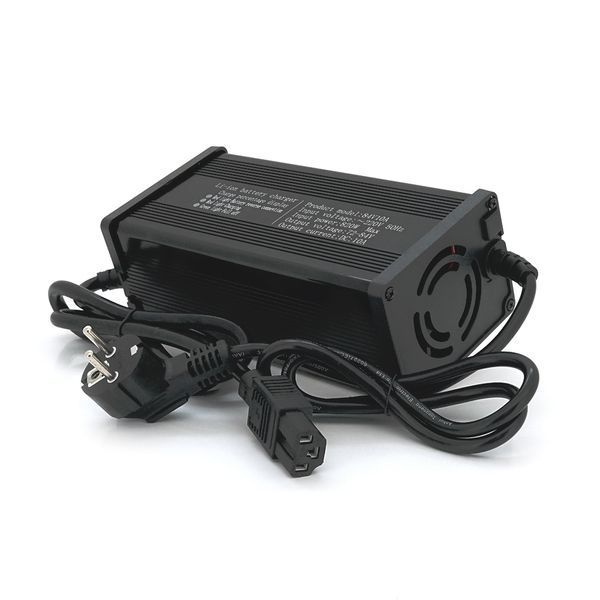 Зарядний пристрій для акумуляторів LiFePo4 72V(87,6V), 24S, 10A, штекер Triangle plug (T-tipe/IEC/C13 N+L-), 185x88x60mm -YT37033 фото