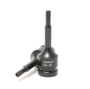 Головка 1/2" з насадкою Spline M6 з отвором ударна Forsage F-24807806T 47201 фото