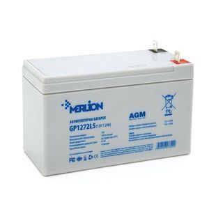 Акумуляторна батарея MERLION AGM GP1272L5 12 V 7,2 Ah (СПЕЦ КЛЕМА)( 150 x 65 x 95 (100) ) White Q10 -YT27849 фото