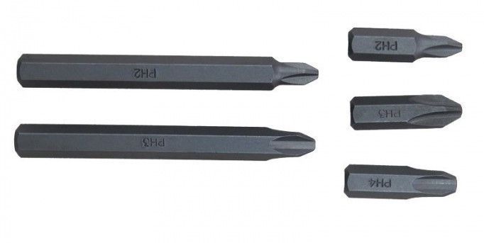 Біта хрестоподібна PH.4х80ммL, 5/16" ROCKFORCE RF-151804 3411 фото
