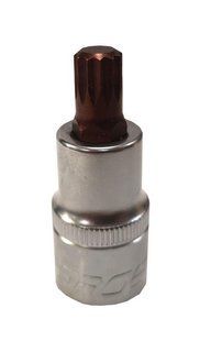 Головка 1/2" з насадкою Spline M10 12-променева L- 55мм Forsage F-34805510 Premium 46814 фото