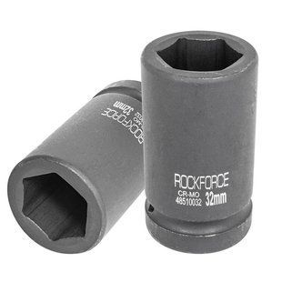 Головка ударна глибока 1'' 6-гранна 17мм Rockforce RF-48510017 51152 фото