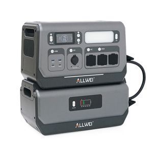 Портативная зарядная станция ALLWEI SGR-PPS2400-2PRO+BAT, 2400W/4096Wh LiFePO₄, MPPT 500W max ХТ60/12 &ndash; 60 В/10 А, 2xDC5521-12V-12A, CarPort-12V-12A, -YT46129 фото