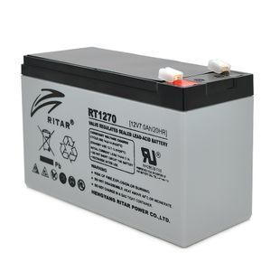 Акумуляторна батарея AGM RITAR RT1270, Gray Case, 12V 7.0Ah ( 151 х 65 х 94 (100) ) Q10 -YT2974 фото