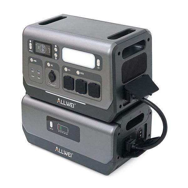 Портативная зарядная станция ALLWEI SGR-PPS2400-2PRO+BAT, 2400W/4096Wh LiFePO₄, MPPT 500W max ХТ60/12 &ndash; 60 В/10 А, 2xDC5521-12V-12A, CarPort-12V-12A, 3xAC230V, 2xUSB-A-18W, 2xUSB-C-100W, Wi-Fi, charge 1.5 h, 480x260x535 мм, 42.5кг -YT46129 фото