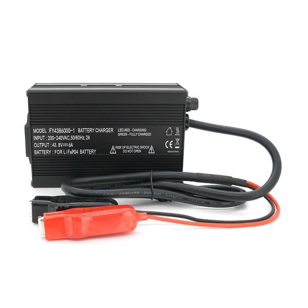 Зарядное устройство для аккумуляторов LiFePo4 36V(43.8V),12S,6A,крокодилы,135x90x50mm -YT36875 фото