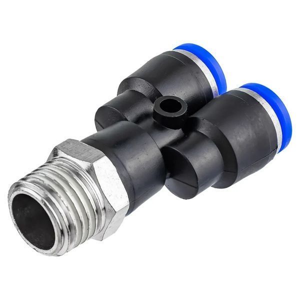 Фитинг Y-образный для пластиковых трубок 6мм с наружной резьбой 1/4" ROCKFORCE RF-SPX06-02 2350 фото