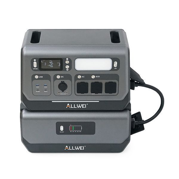Портативная зарядная станция ALLWEI SGR-PPS2400-2PRO+BAT, 2400W/4096Wh LiFePO₄, MPPT 500W max ХТ60/12 &ndash; 60 В/10 А, 2xDC5521-12V-12A, CarPort-12V-12A, 3xAC230V, 2xUSB-A-18W, 2xUSB-C-100W, Wi-Fi, charge 1.5 h, 480x260x535 мм, 42.5кг -YT46129 фото