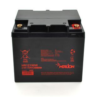 Аккумуляторная батарея MERLION HR12190W, 12V 45Ah ( 196 х 165 х 173 (173) ), 13.45 kg -YT5112 фото