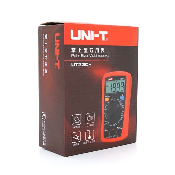 Мультиметр UNI-T UT33С+ Измерения: V, A, R, T -YT8150 фото