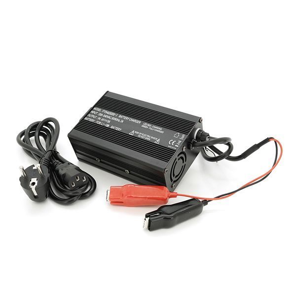 Зарядное устройство для аккумуляторов Li-ion 48V(54,6V),13S,5A, крокодилы,135x90x50mm -YT36876 фото