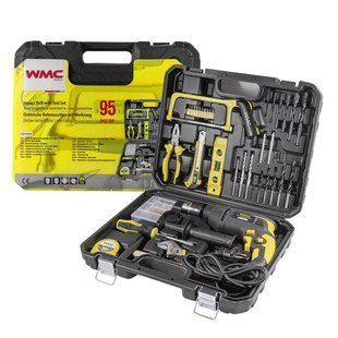 Набір інструментів з ударним дрилем 95 предметів WMC Tools WT-1095 50786 фото