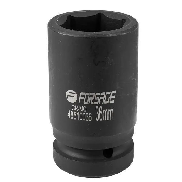 Головка ударная глубокая 36мм 1" 6гр. Forsage F-48510036 7114 фото
