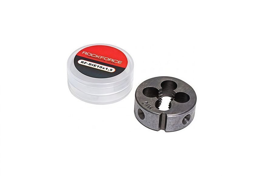 Плашка M10x1,5-&Oslash;30мм, у пластиковому футлярі ROCKFORCE RF-DIE10x1,5 10448 фото