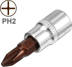 Головка 1/4" з насадкою Philips PH2 Forsage F-321322 Premium 29470 фото