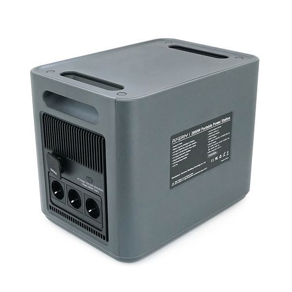 Портативна станція AFERIY AF-P280, LiFePO4, що розширюється від 2048Втч(max2800)Вт,MPPT 11.5-50В-20А(2*600Вт),out220v. LED. 2-USB,4xType-C PD20/100Вт,DC+прикурювач 12В/10А,398*280*315/398*280*220 мм22kg+19kg -YT44704 фото