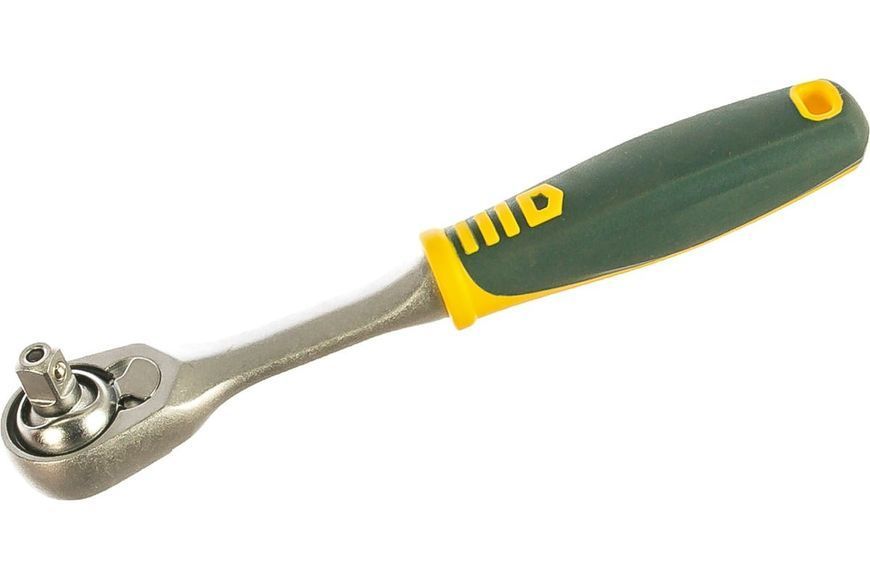 Тріскачка 1/4" (30 зуб.) з прогумованим руків'ям (плаваючий механізм) ROCKFORCE RF-802223D 5648 фото