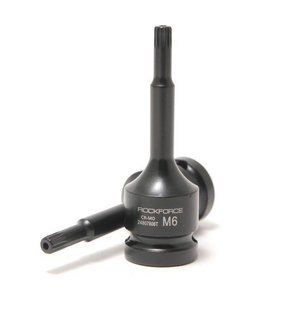 Головка 1/2" з насадкою Spline M8 з отвором ударна ROCKFORCE RF-24807808T 47209 фото