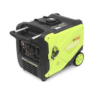 Генератор інверторний Бензиновий Genpower GBG 60IES 4.8kW (6kVA), однофазний, 230V, 50Hz, DC12V. об'єм 15.0л. витрата 0,374Lt/kWt.стартер, АКБ у комплект не входить, 465*445*505mm. 30кг. YT-45497 фото