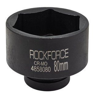 Головка ударна 1" 6гр. 80мм ROCKFORCE RF-4858080 57943 фото