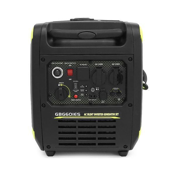 Генератор інверторний Бензиновий Genpower GBG 60IES 4.8kW (6kVA), однофазний, 230V, 50Hz, DC12V. об'єм 15.0л. витрата 0,374Lt/kWt.стартер, АКБ у комплект не входить, 465*445*505mm. 30кг. YT-45497 фото