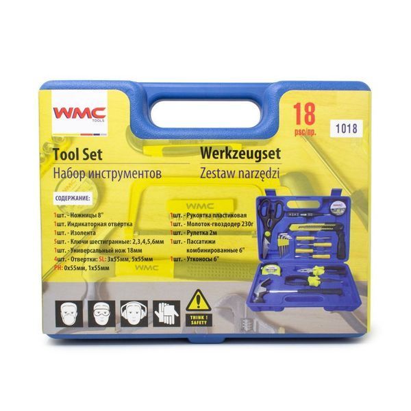 Набір інструментів 18 предметів WMC TOOLS WT-1018 50603 фото
