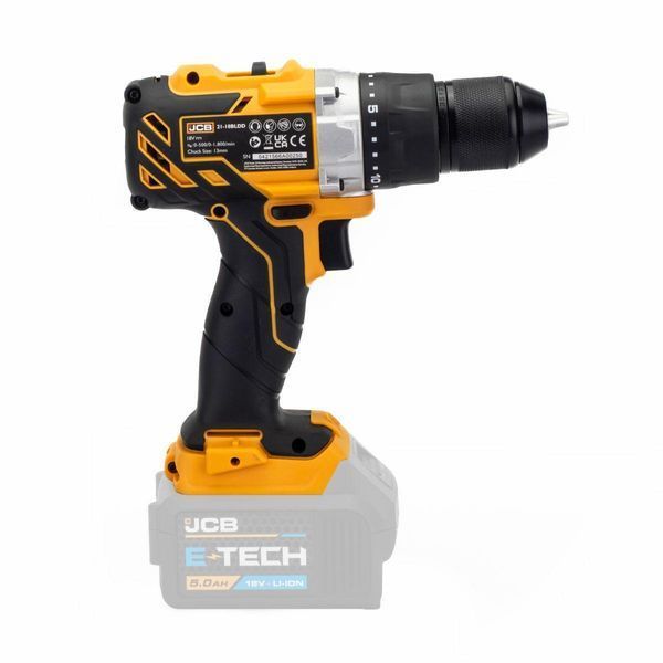 Дриль-шуруповерт акумуляторний 18V, max 65Nm, без акумулятора JCB-18BLDD-B-E 57242 фото