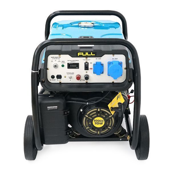 Генератор бензиновый FULL FGL 12000LE, 1-фазный 230V, 50Hz, 12kVA/9,0kW, бак 28 л, расход 3 л/ч, ручной/стартер (без АКБ), 720x530x610 мм, 92 кг -YT42078 фото