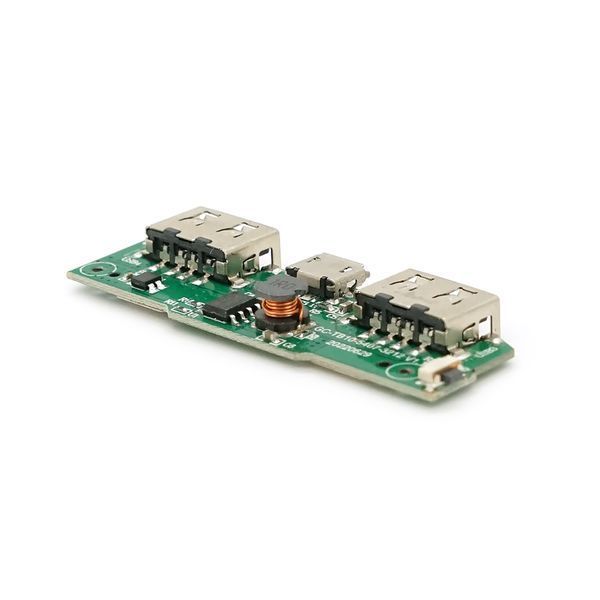 Плата для павербанка, 10000 mAh, Input: Micro-USB - 5V/2A, Out: 2xUSB-A - 5V/1A, 5V/2.1A -YT44189 фото