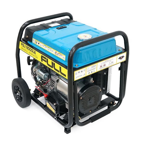 Генератор бензиновый FULL FGL 12000LE, 1-фазный 230V, 50Hz, 12kVA/9,0kW, бак 28 л, расход 3 л/ч, ручной/стартер (без АКБ), 720x530x610 мм, 92 кг -YT42078 фото