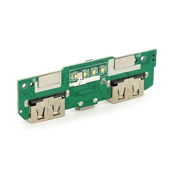 Плата для павербанка, 10000 mAh, Input: Micro-USB - 5V/2A, Out: 2xUSB-A - 5V/1A, 5V/2.1A -YT44189 фото