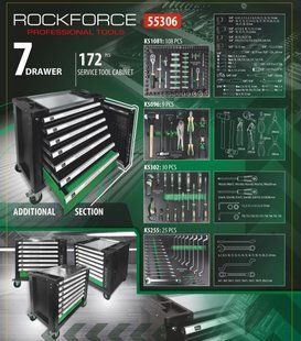 Візок з інструментом 172 предмета RockFORCE RF-55306 60399 фото
