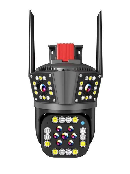 2+2Мп Wi-Fi видеокамера с двумя объективами уличная SD/карта YOSO YO-IPC49D6MP50 PTZ 2.8mm V380 -YT28232 фото