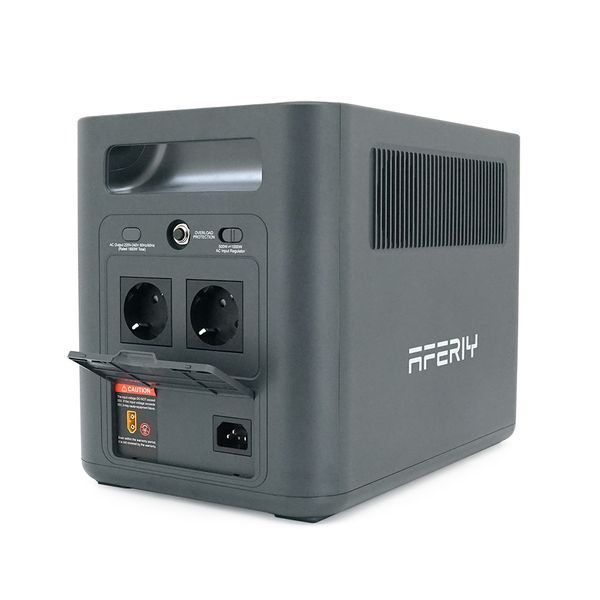 Портативная станция AFERIY AF-P180, LiFePO4 1024Втч. (max1800)Вт, XT60 MPPT 11.5-50В-20А(500W), 4xAC 220v. LED. 2-USB-A 18W , 2xType-C PD20+140Вт, DC+прикуриватель12В/10А, 100% заряд - 1,5 часа, 350*220*263 мм, 11.6kg -YT45857 фото