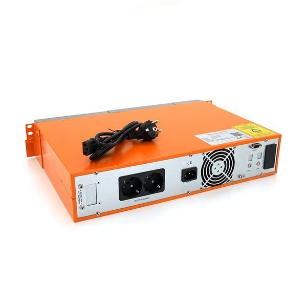 ДБЖ з правильною синусоїдою ONLINE MAKELSAN PowerPack Se-RT-1kVA-LCD, 1000VA (900Вт), 24В, Вбудована батарея 12V 7Ah х2шт, (545*428*194), 12.5кг, Q1 -YT29060 фото