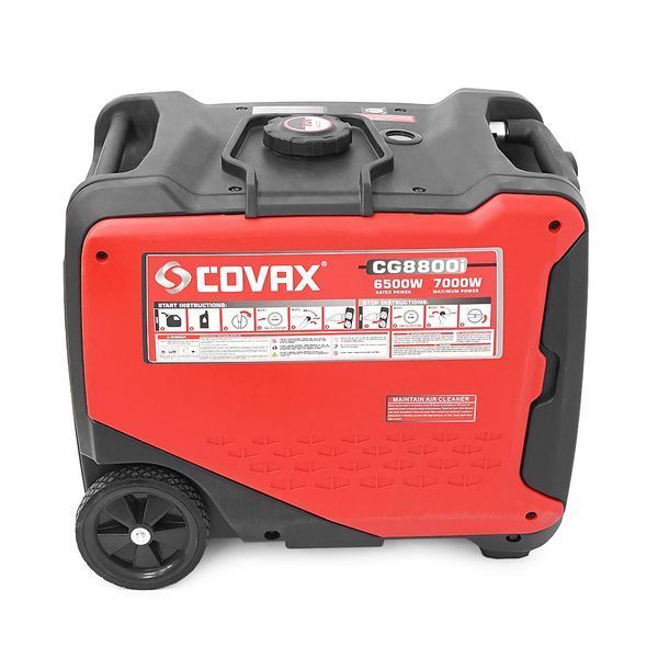 Генератор инверторный COVAX CG8800i, 7.0kW, бензин, однофазный 220V, 50Hz, electrik starter, KM172Fi 4-stroke, бак 10L, 610х470х545mm, 45kg -YT45585 фото