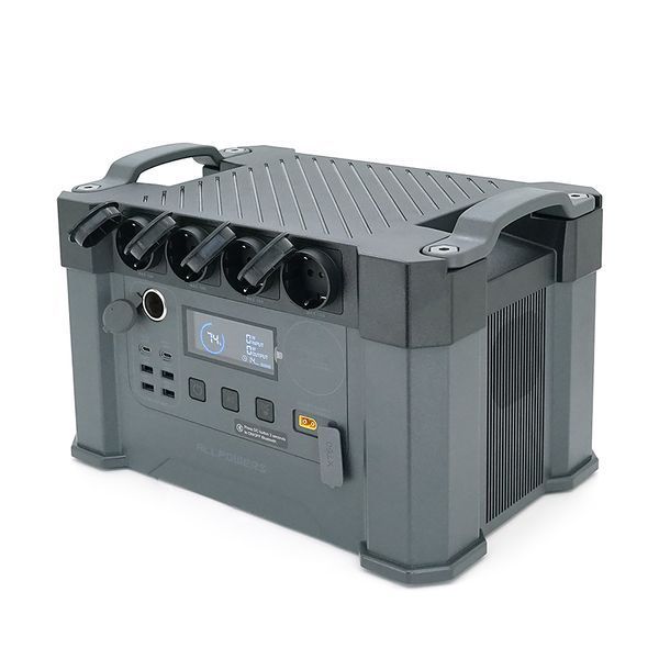 Power station ALLPOWERS S2000 Pro APP Control, Wi-Fi, Bluetooth, 2400W, 1451Wh LiFePO4 3500Cycles, MPPT 650w max, CAR port, DC12/24V, 4хAC 220V, 2xUSB -YT45470 фото